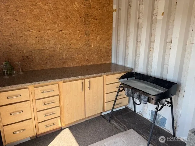 a view of a walk in closet