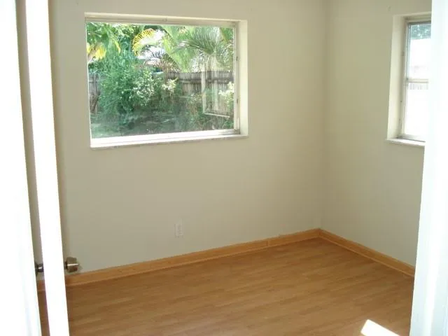 a bathroom with a window