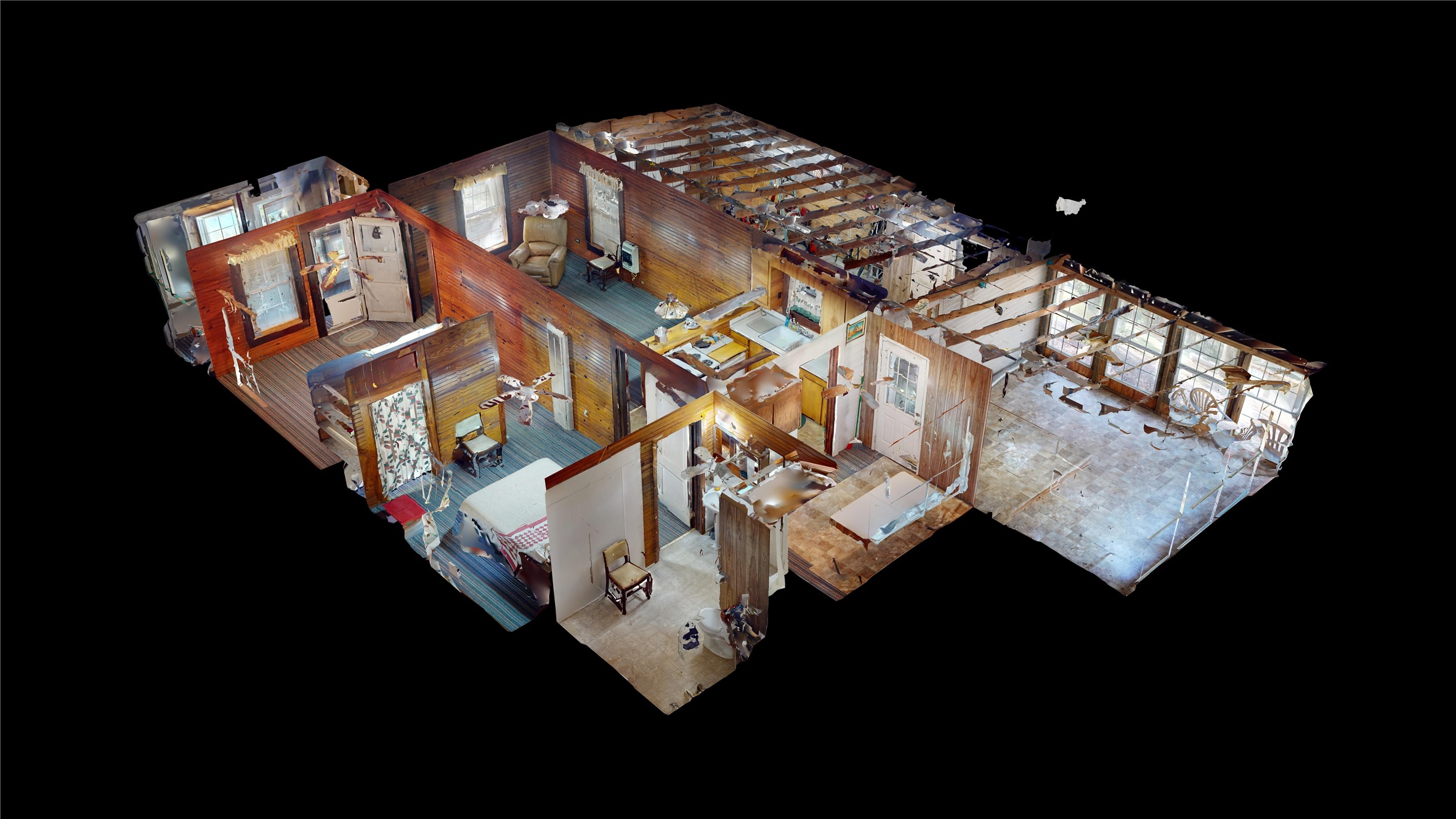 18157 State Highway 87 Call, TX 75933 - Photo 13 of 39 a bed sitting in a bedroom next to a lamp