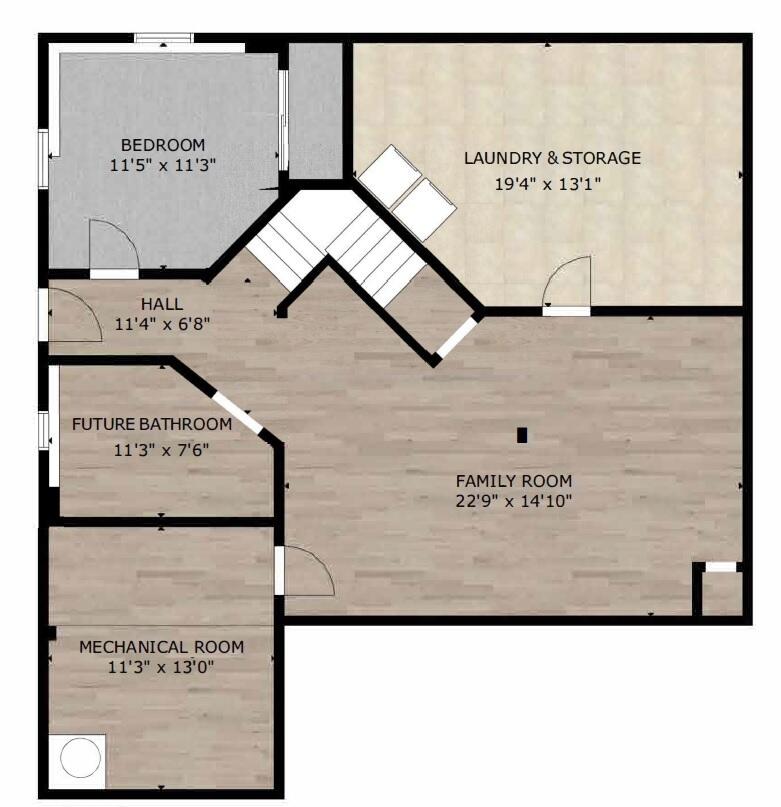 236 Main Street Windham, ME 04062 - Photo 48 of 48 Basement Floor Plan