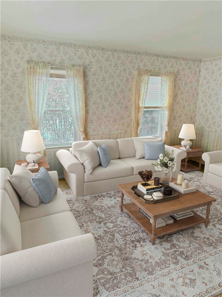 615 N Road Wheatland, NY 14546 - Photo 7 of 33 Living Room - Virtually Staged