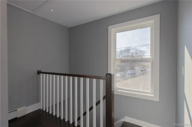 a view of hallway with window