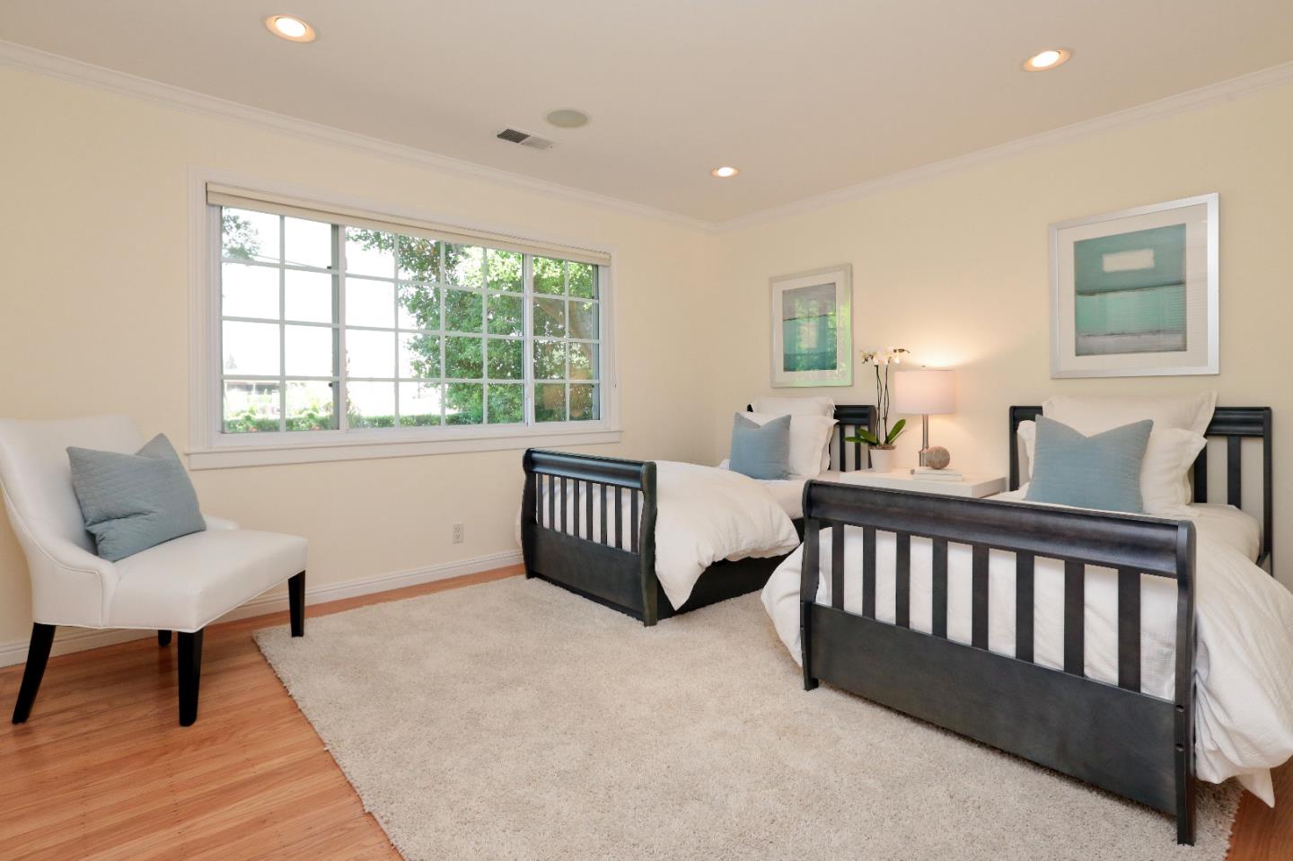 1219 Whitaker Way Menlo Park, CA 94025 - Photo 12 of 19 a bedroom with furniture and a window