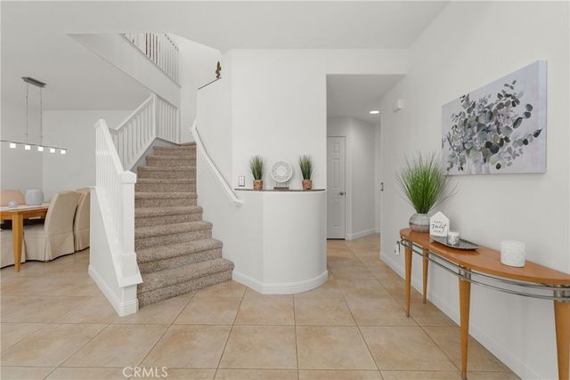 a view of a hallway with closet area