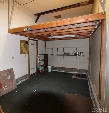 a view of a room with an empty space