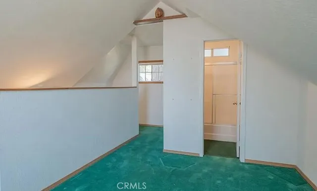 a view of a closet in a room