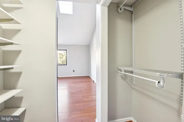 a view of a walk in closet