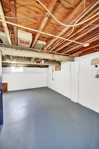 a view of a room with an empty space