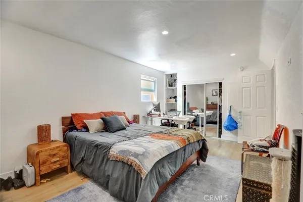 a kitchen with a stove and a microwave