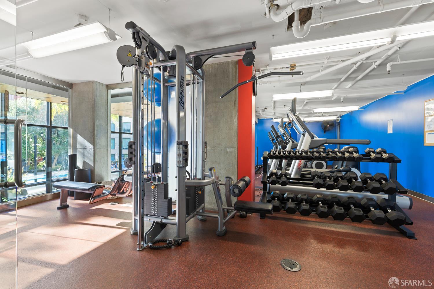 177 Townsend Street, Unit 728 San Francisco, CA 94107 - Photo 32 of 39 a view of a room with gym equipment