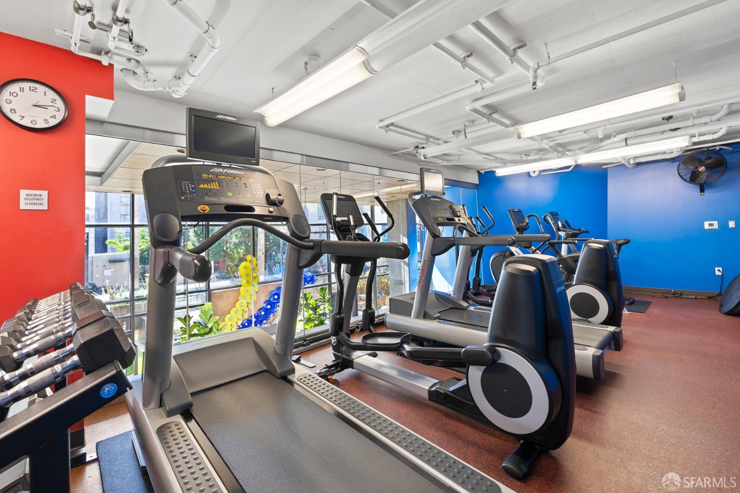 177 Townsend Street, Unit 728 San Francisco, CA 94107 - Photo 33 of 39 a view of a room with gym equipment