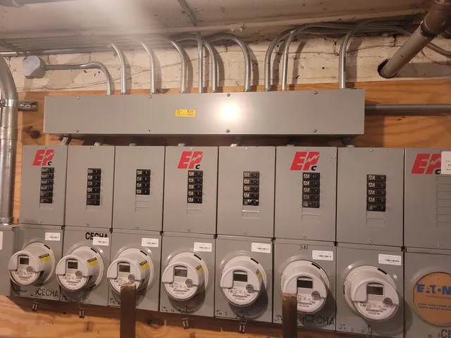 a close view of utility room