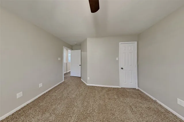 a view of an empty room