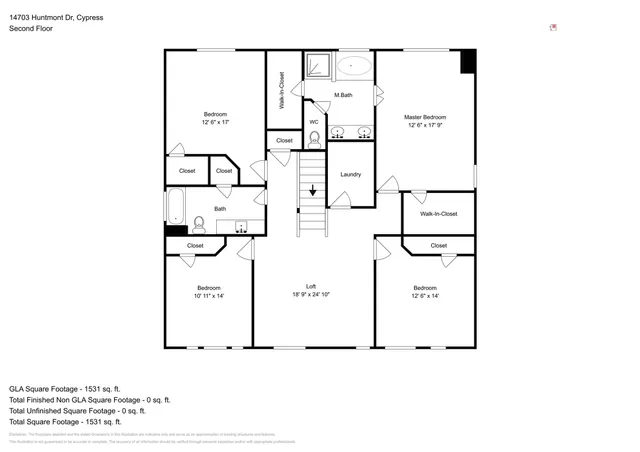 $2,485 | 14703 Huntmont Drive, Cypress, TX 77429