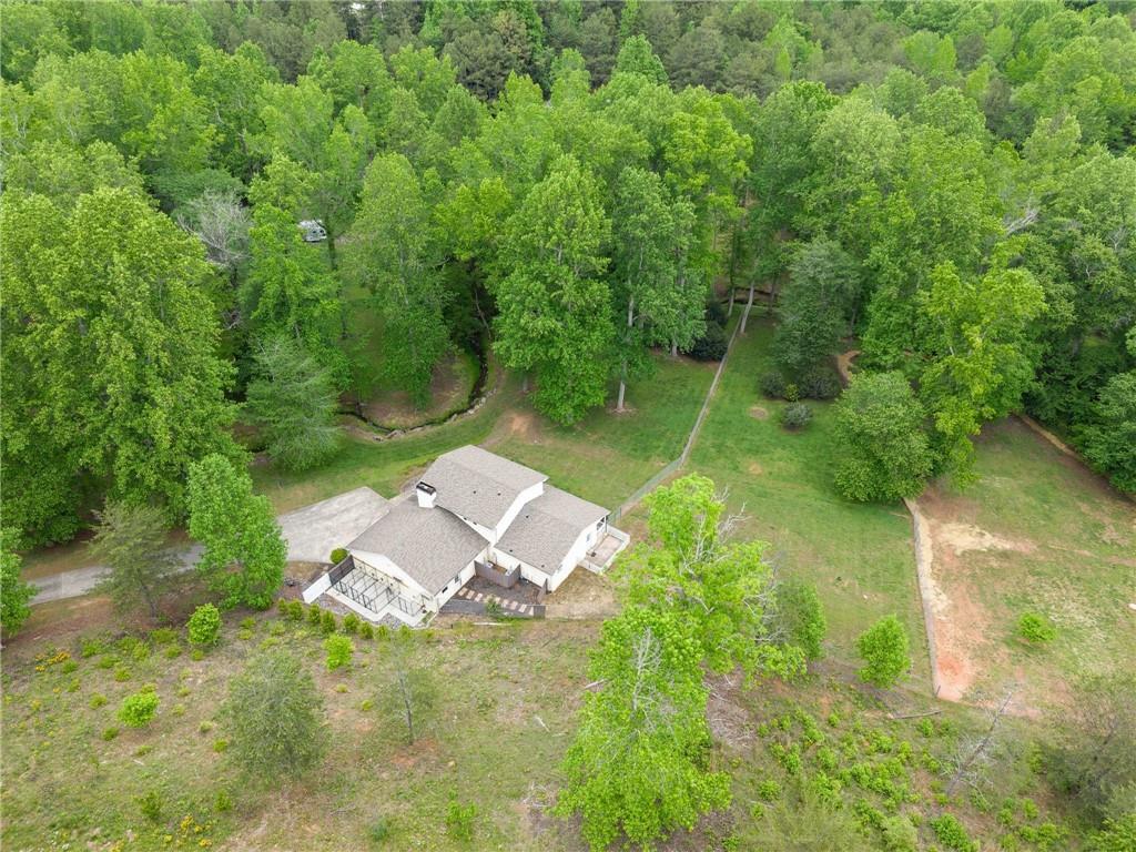 4601 North Browning Bridge Road Gainesville, GA 30506 - Photo 72 of 80 an aerial view of a house with a yard