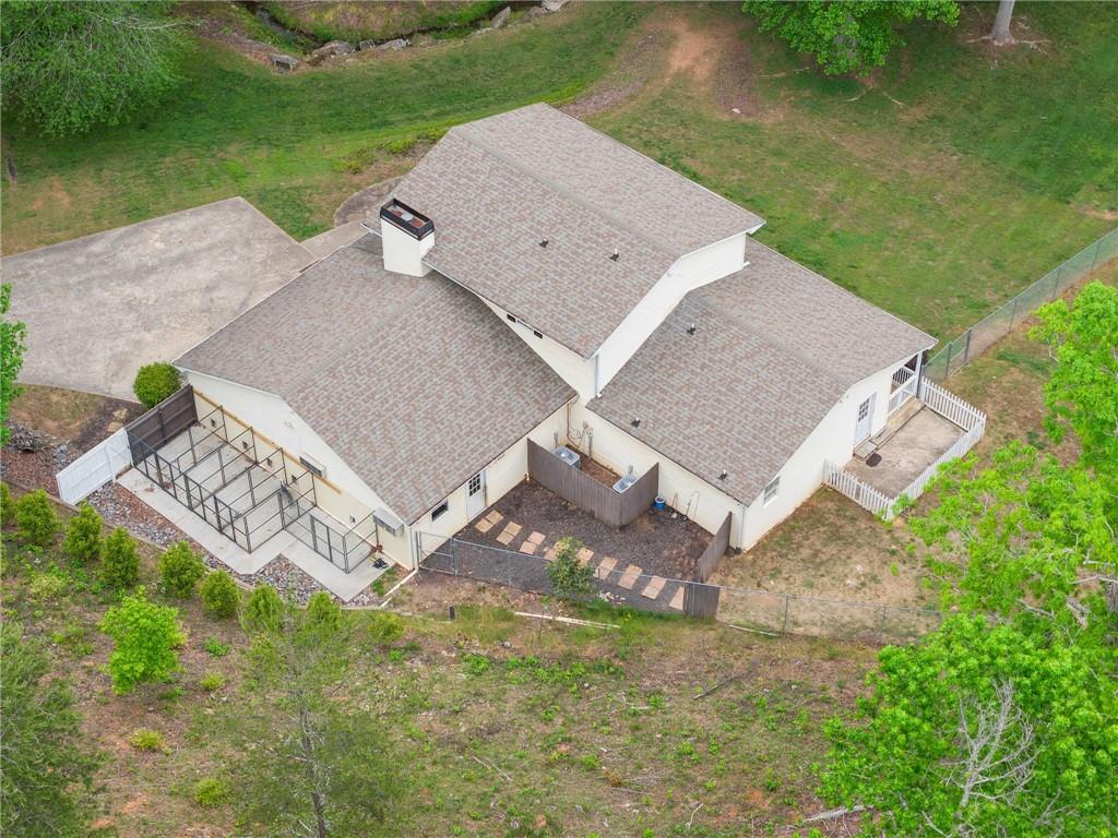 4601 North Browning Bridge Road Gainesville, GA 30506 - Photo 73 of 80 an aerial view of a house with garden space and street view