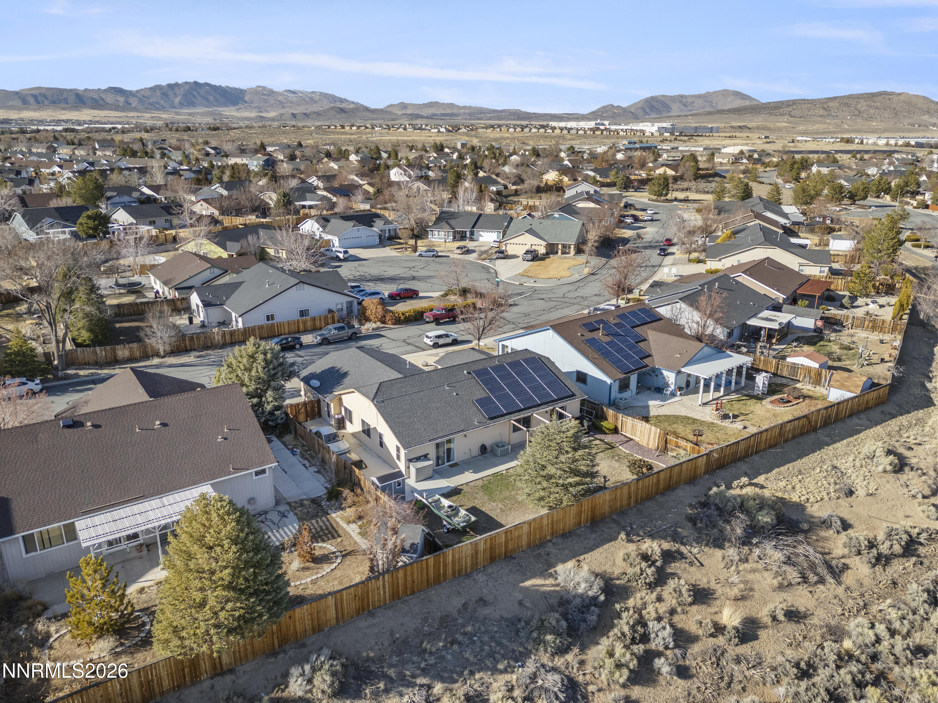 9834 Suncrest Drive Reno, NV 89506 - Photo 30 of 32 an aerial view of residential houses with outdoor space