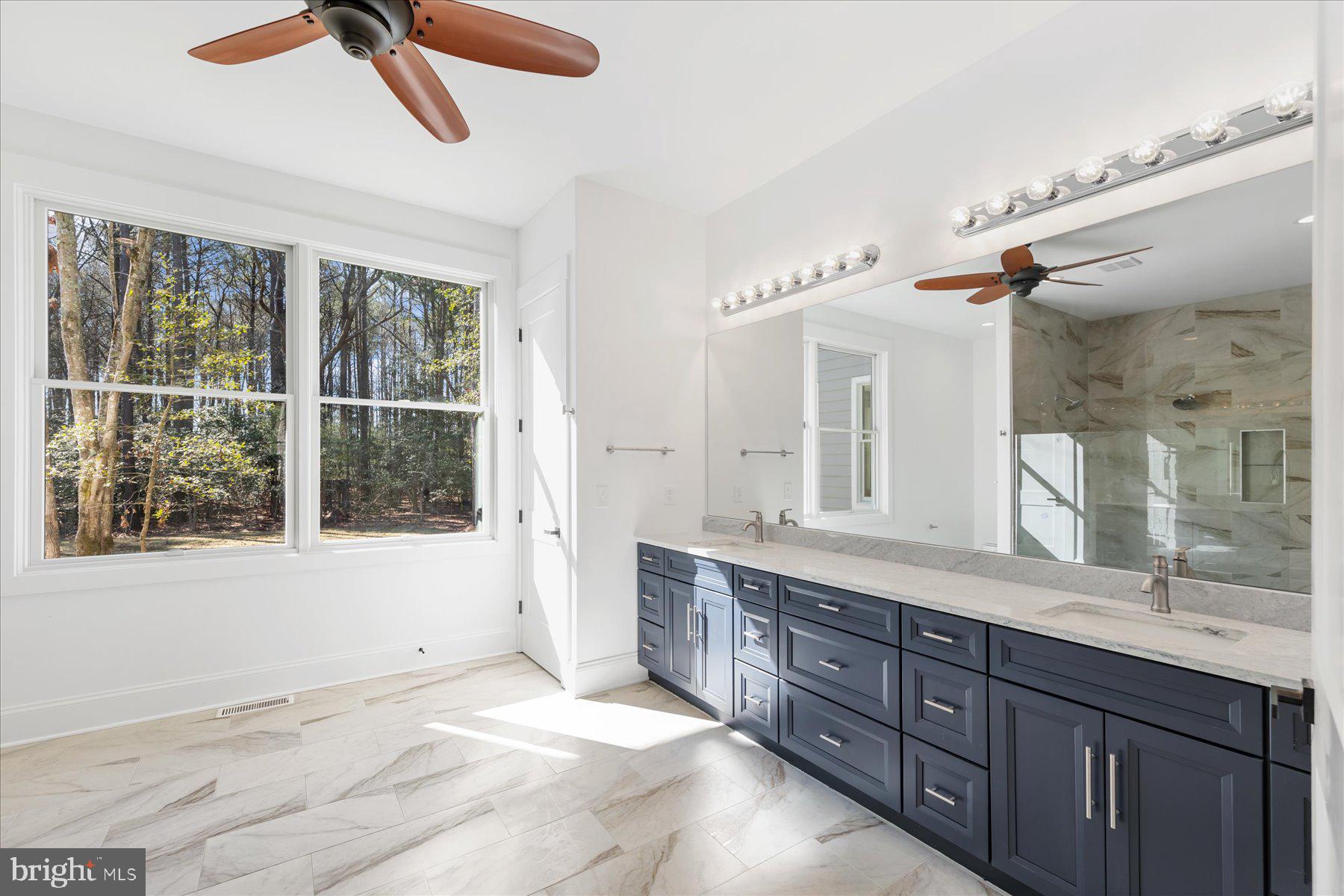 30425 Hollymount Road Harbeson, DE 19951 - Photo 41 of 98 a spacious bathroom with a granite countertop sink mirror and window