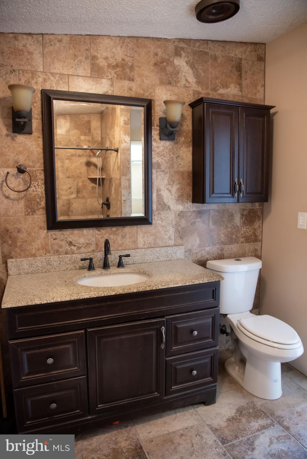8705 Alsop Town Road Spotsylvania, VA 22551 - Photo 6 of 15 a bathroom with a toilet sink and mirror