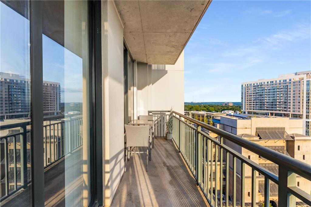 3040 Peachtree Road, Unit 1205 Atlanta, GA 30305 - Photo 15 of 43 a view of a balcony with city view