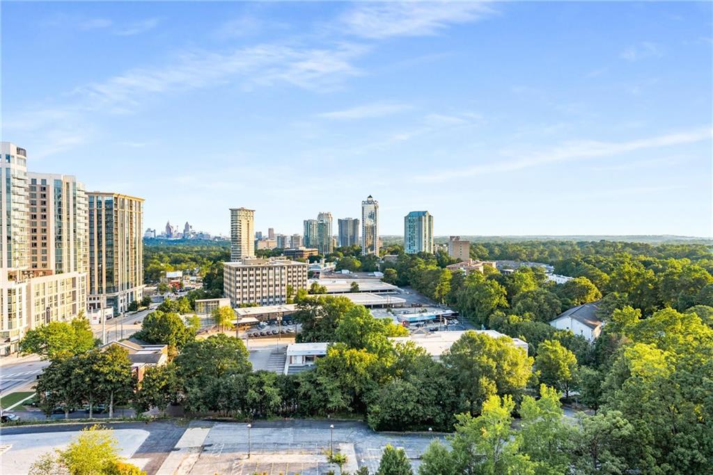3040 Peachtree Road, Unit 1205 Atlanta, GA 30305 - Photo 16 of 43 a view of a city with tall buildings