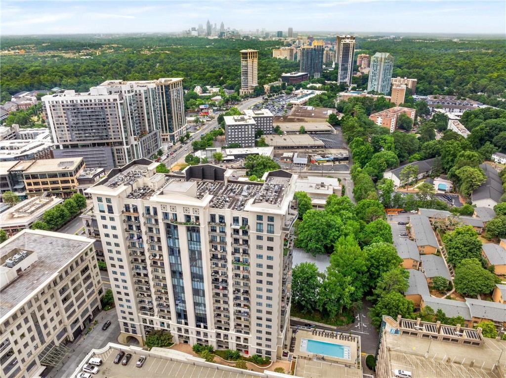 3040 Peachtree Road, Unit 1205 Atlanta, GA 30305 - Photo 26 of 43 a view of a city with tall buildings