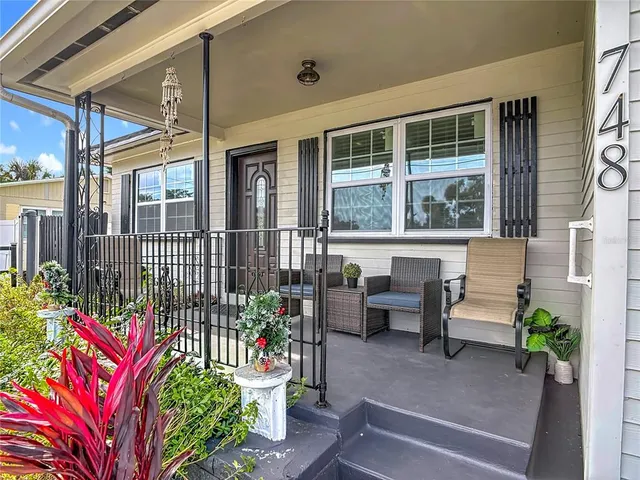 a living room filled with furniture