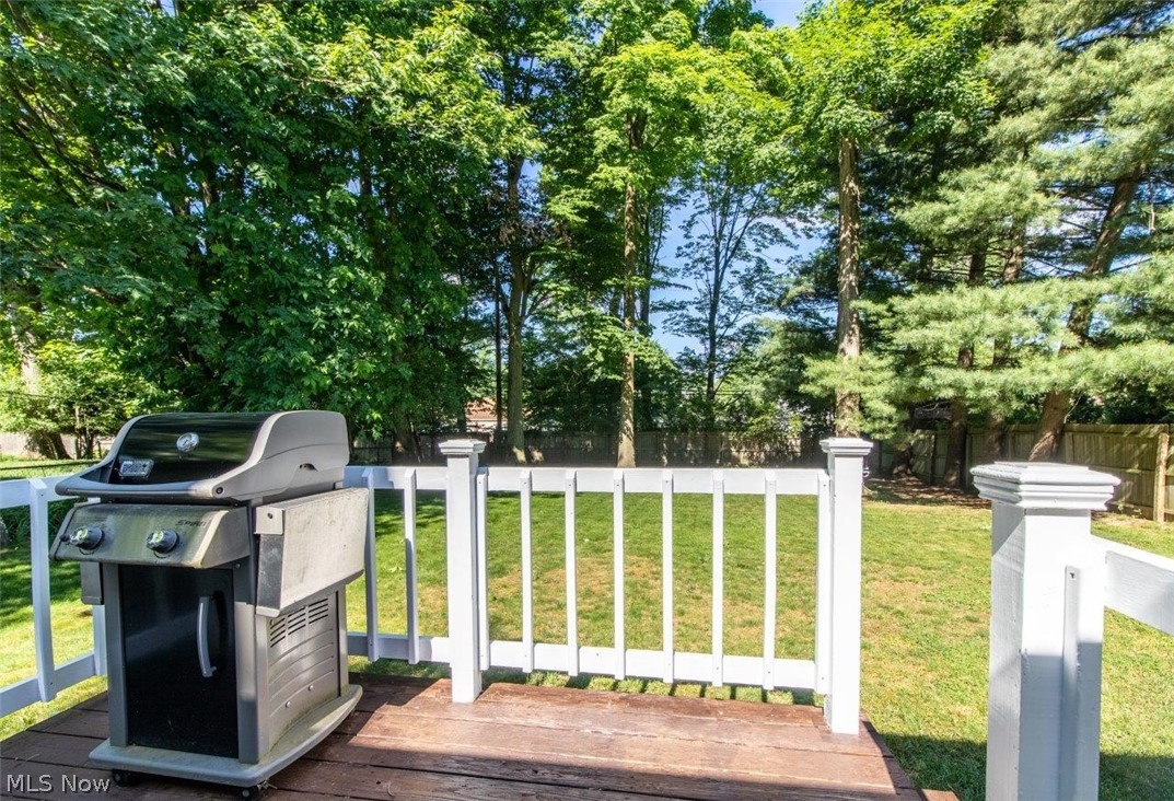 1100 Haverston Road Lyndhurst, OH 44124 - Photo 23 of 24 Deck overlooks Large Backyard with Privacy Fence