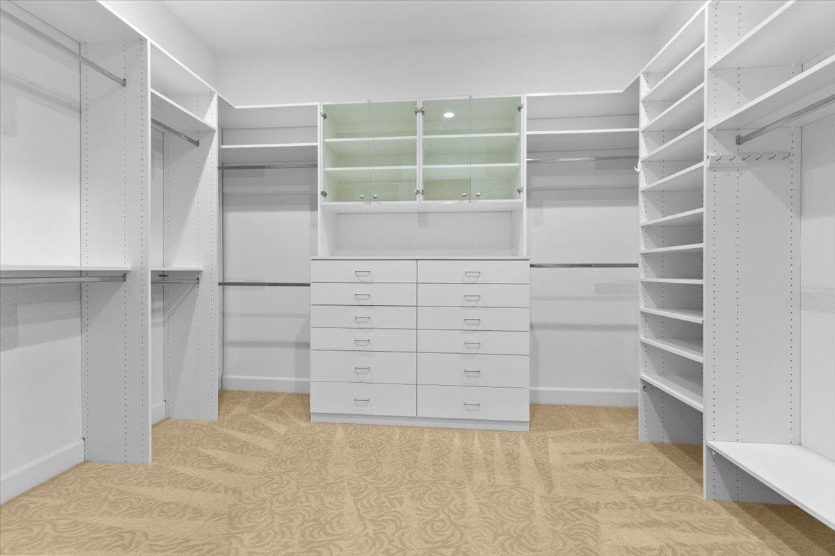 3168 Hutton Place Tracy, CA 95377 - Photo 51 of 94 a view of walk in closet with empty racks