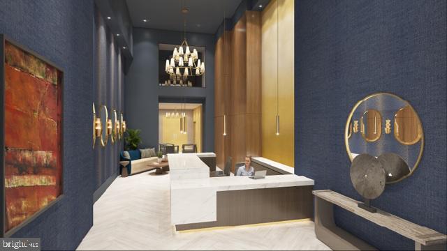631 D Street Northwest, Unit 633 Washington, DC 20004 - Photo 7 of 40 Rendering of the lobby after renovations