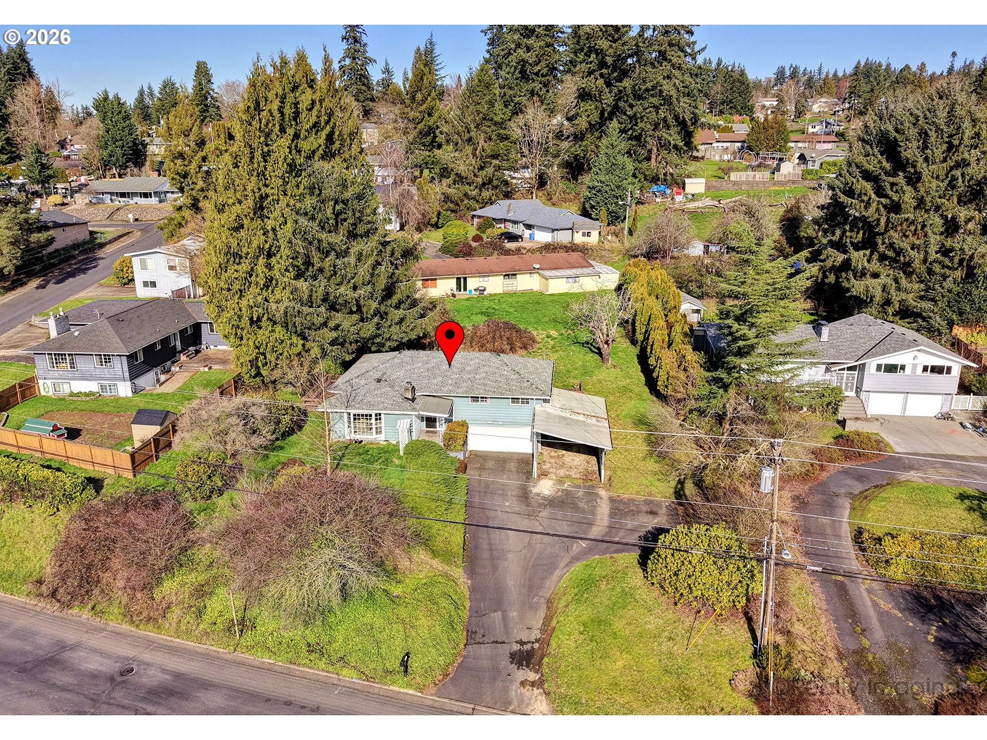 1703 Allen Street Kelso, WA 98626 - Photo 15 of 23 an aerial view of residential houses with outdoor space