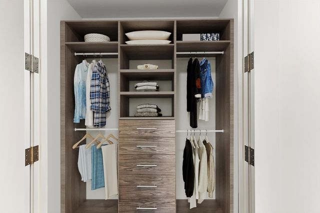 a view of walk in closet