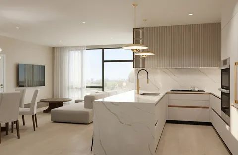 a kitchen with stainless steel appliances a sink and a stove