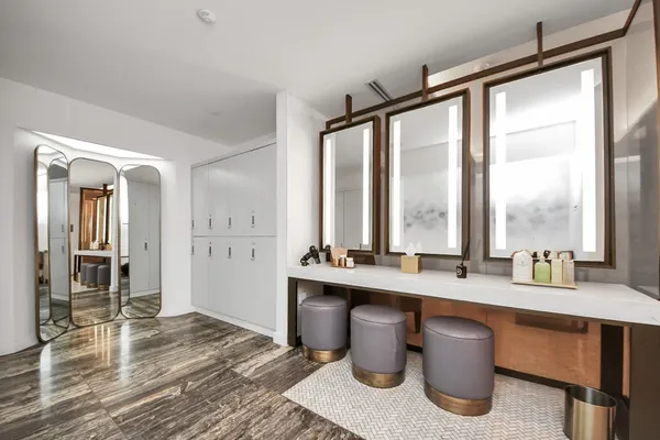 a very nice looking room with a large window