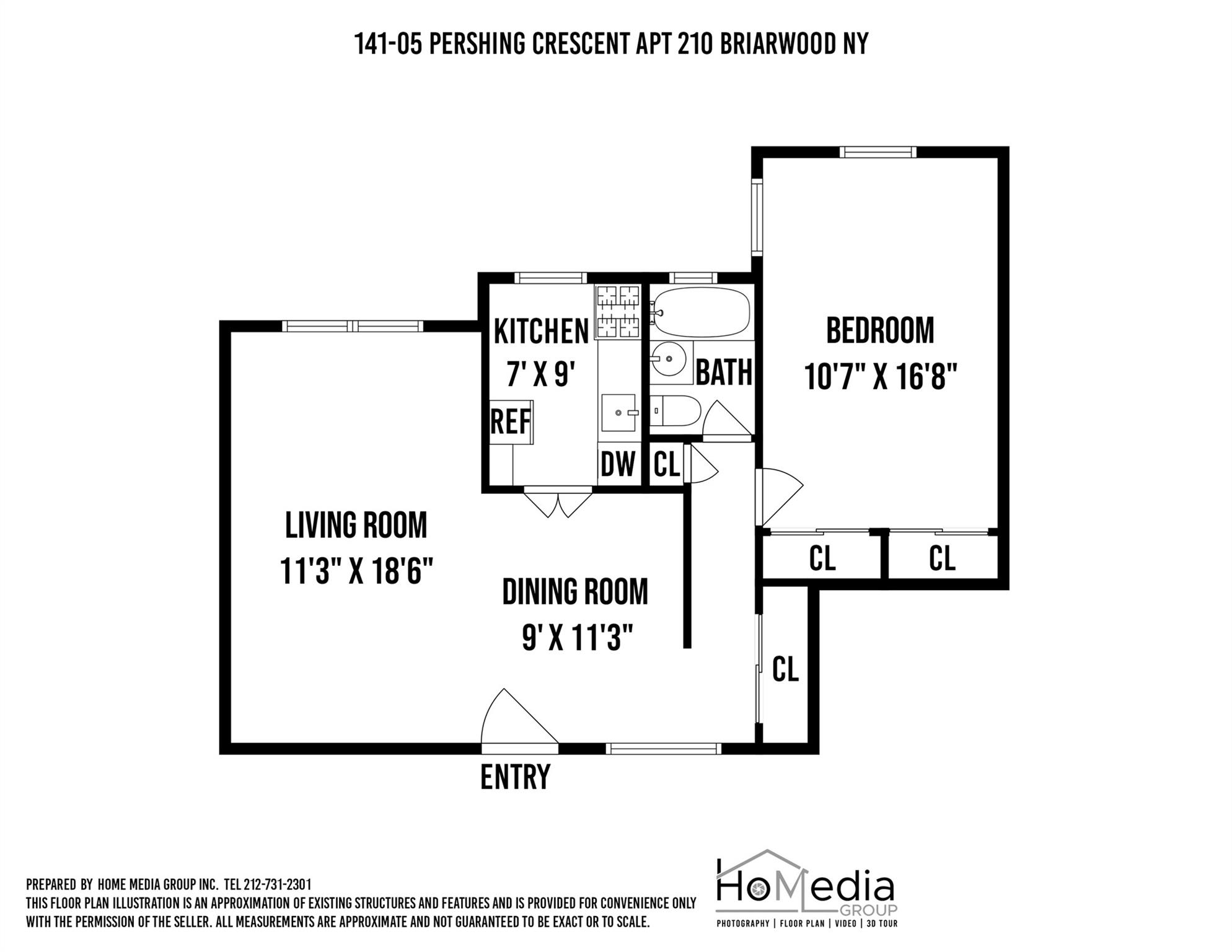 141-05 Pershing Crescent, Unit 210 Queens, NY 11435 - Photo 22 of 22 Floor plan