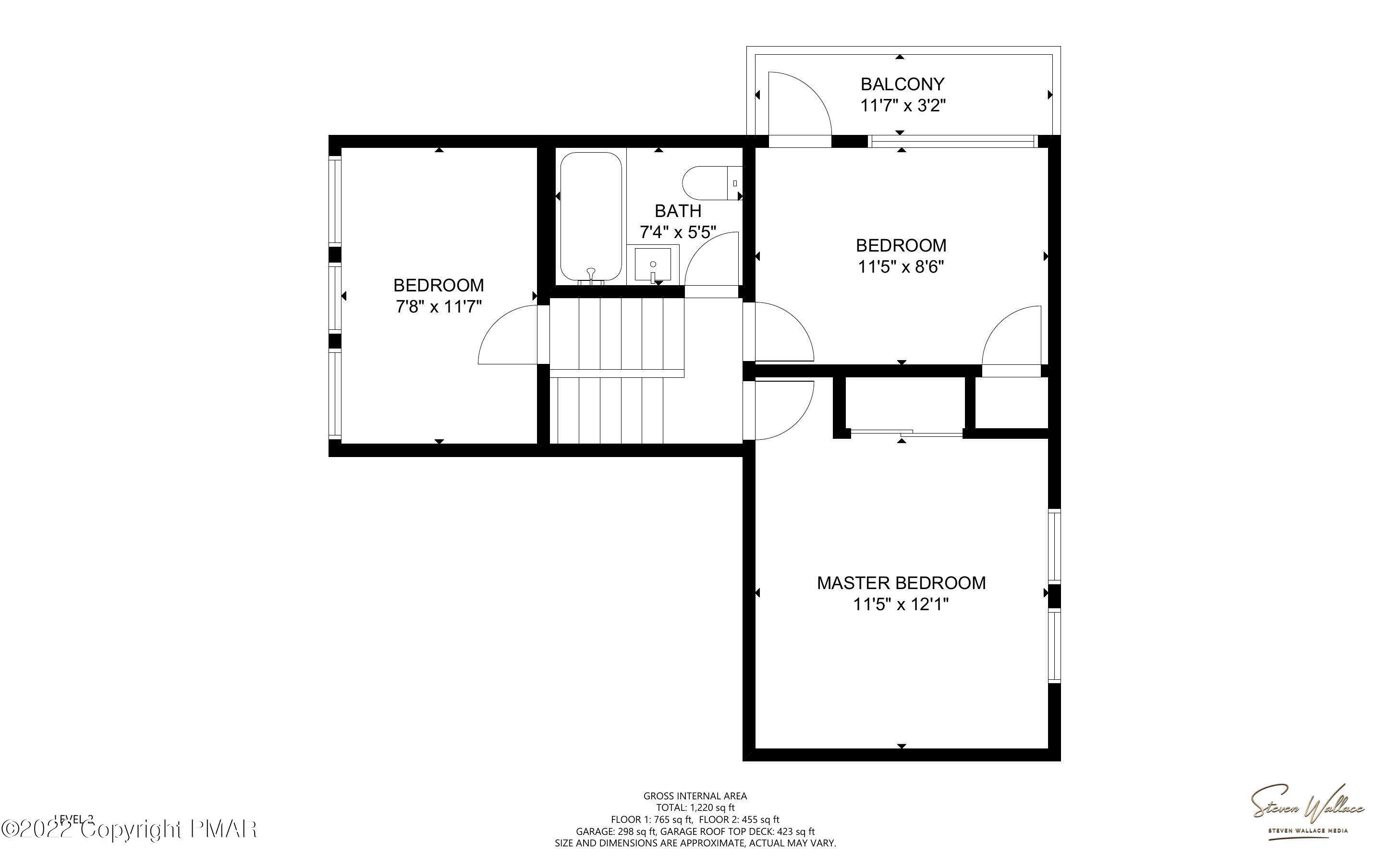437 Westcolang Road Hawley, PA 18428 - Photo 107 of 108 Floor plan of Bedroom level