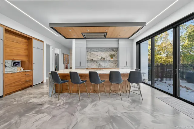 a outdoor space with chairs