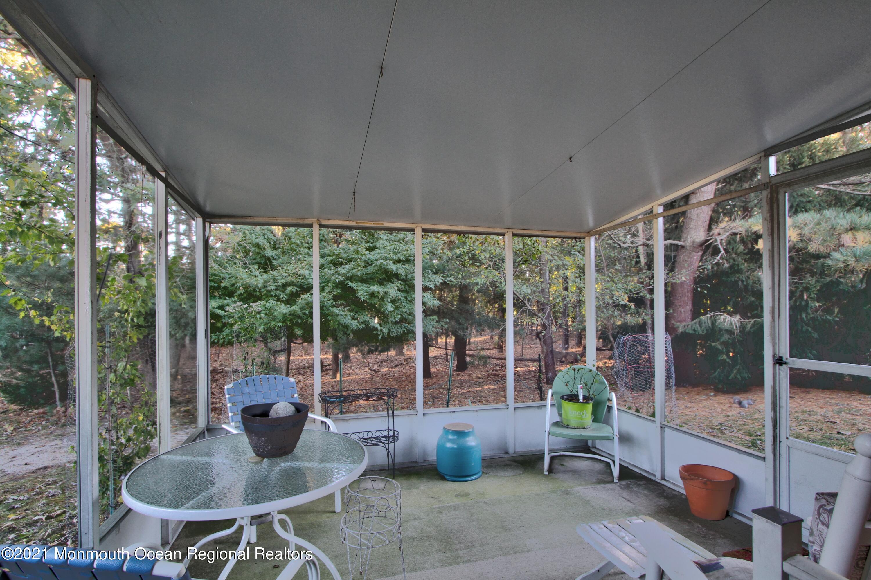 7 D Spring Street Whiting, NJ 08759 - Photo 11 of 16 Screened In Porch Facing A Gorgeous Back