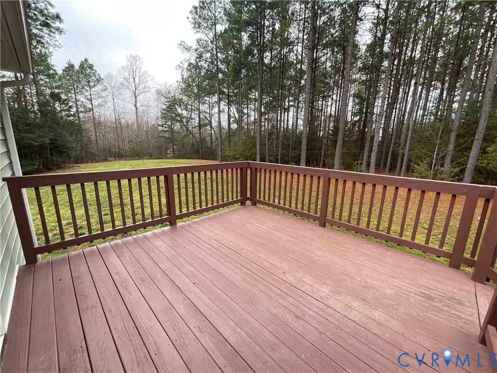 400 Elsassar Road King William, VA 23086 - Photo 21 of 31 a view of deck with wooden floor and fence