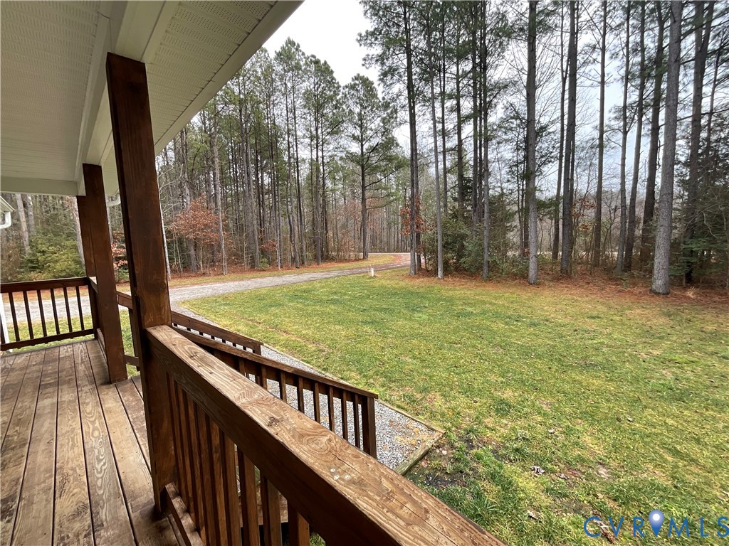 400 Elsassar Road King William, VA 23086 - Photo 25 of 31 a view of a balcony with yard