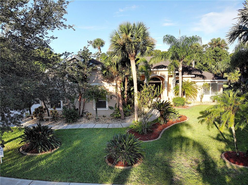 a view of a lake with houses