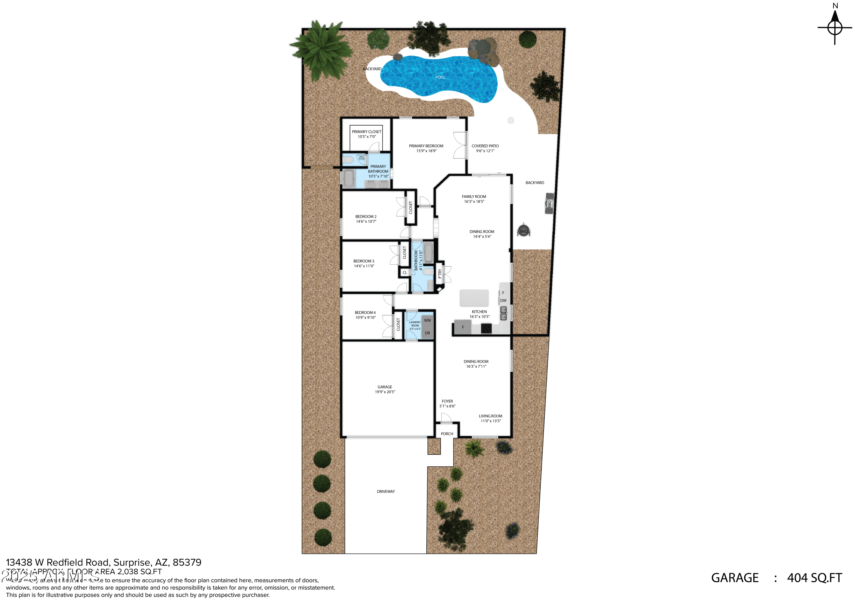 13438 West Redfield Road Surprise, AZ 85379 - Photo 74 of 75 a picture of a bench in front of door