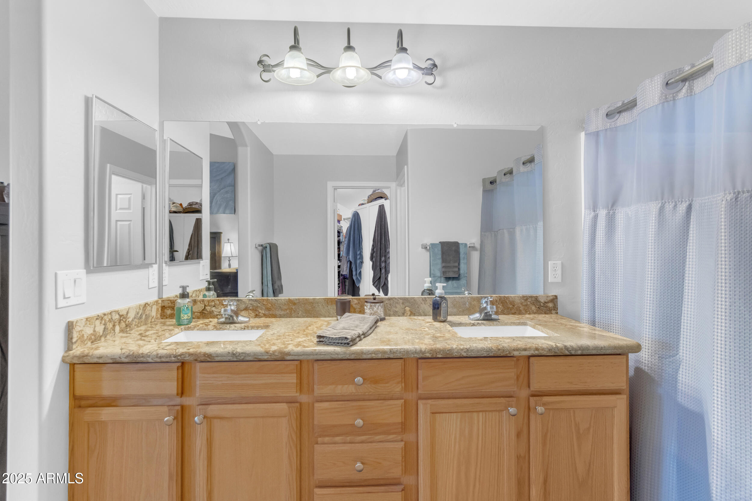 13438 West Redfield Road Surprise, AZ 85379 - Photo 43 of 75 a bathroom with a sink double vanity and a mirror