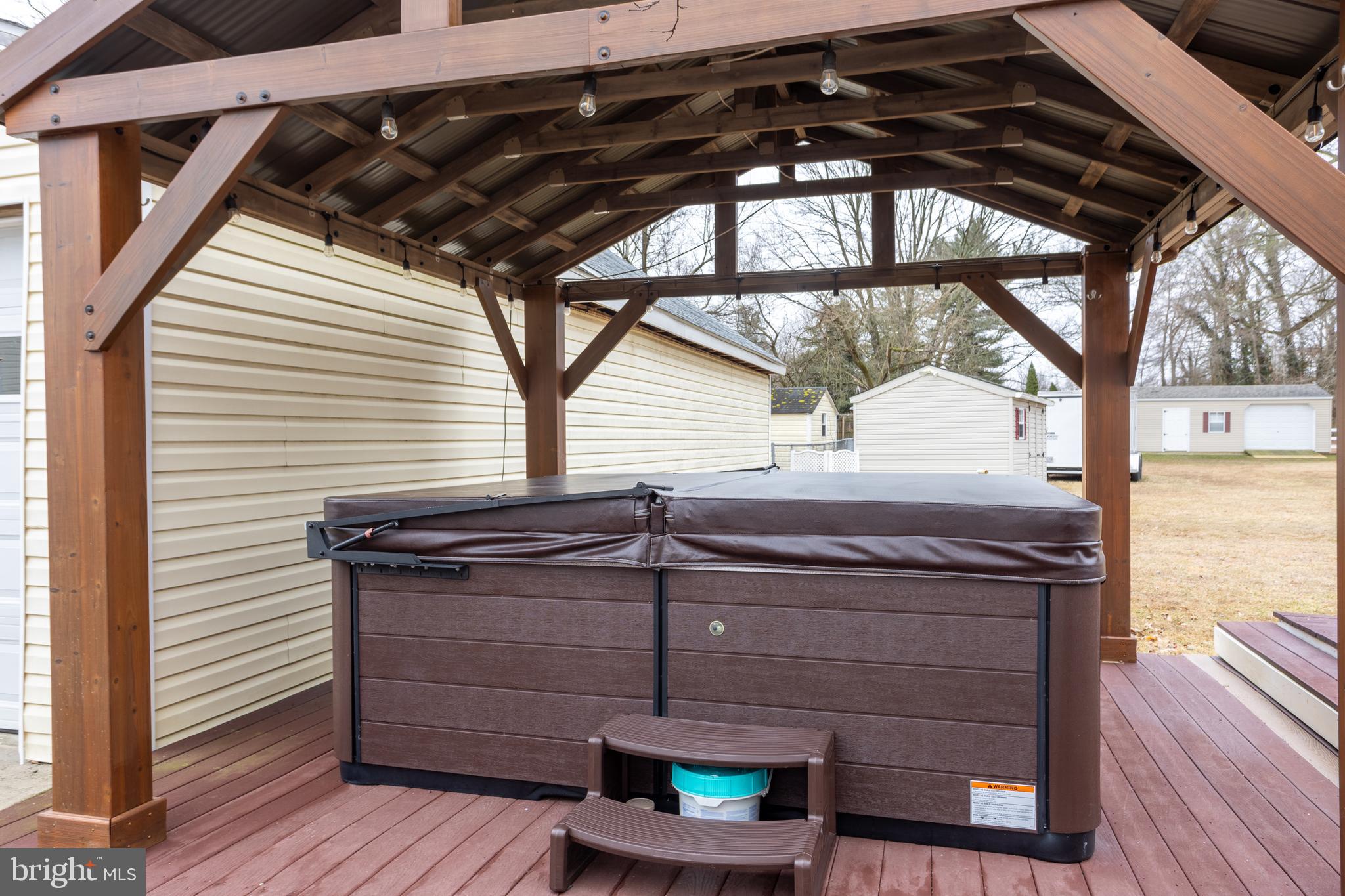 Blackhead Road Baltimore, MD 21220 - Photo 7 of 50 Hot tub with Lights and piped in music.