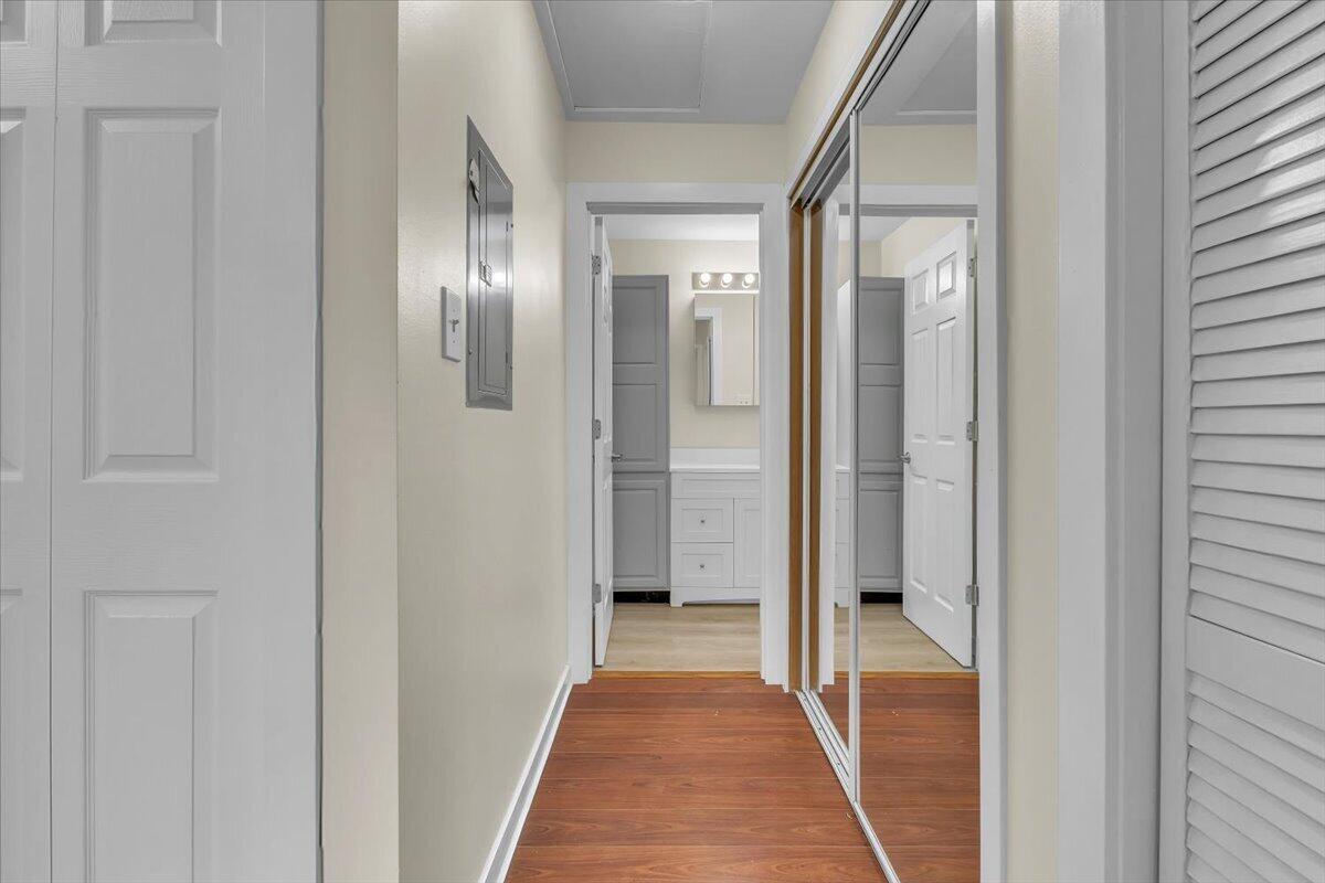 1444 Woodview Drive, Unit 7 Crown Point, IN 46307 - Photo 9 of 15 a view of a hallway with wooden floor
