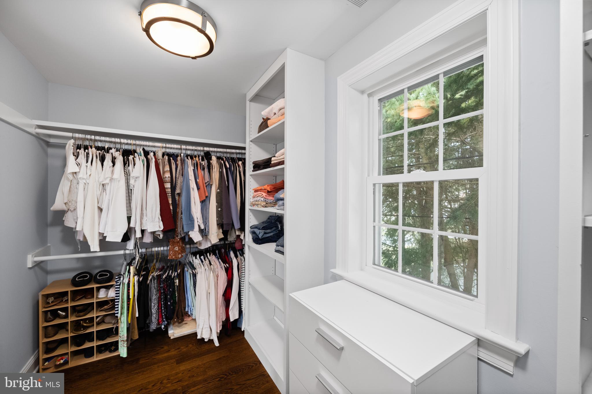 115 Barcladen Road Bryn Mawr, PA 19010 - Photo 29 of 39 a view of walk in closet with clothes and shoes