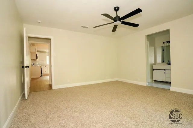 a view of an empty room