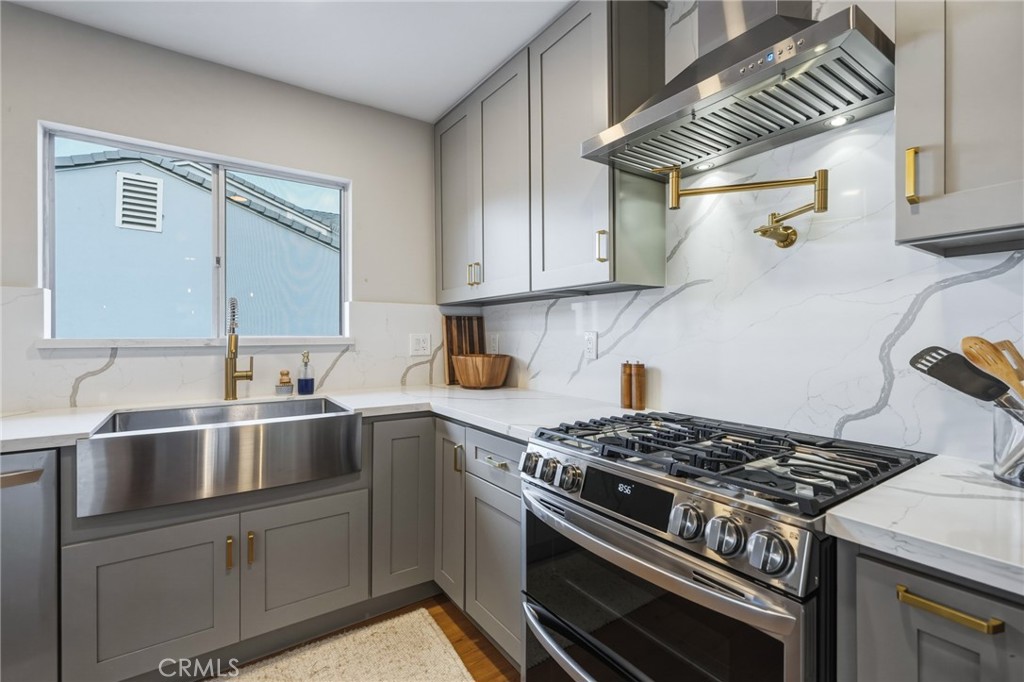 2028 Chesson Street Duarte, CA 91010 - Photo 14 of 66 Kitchen with pot filler above the stove