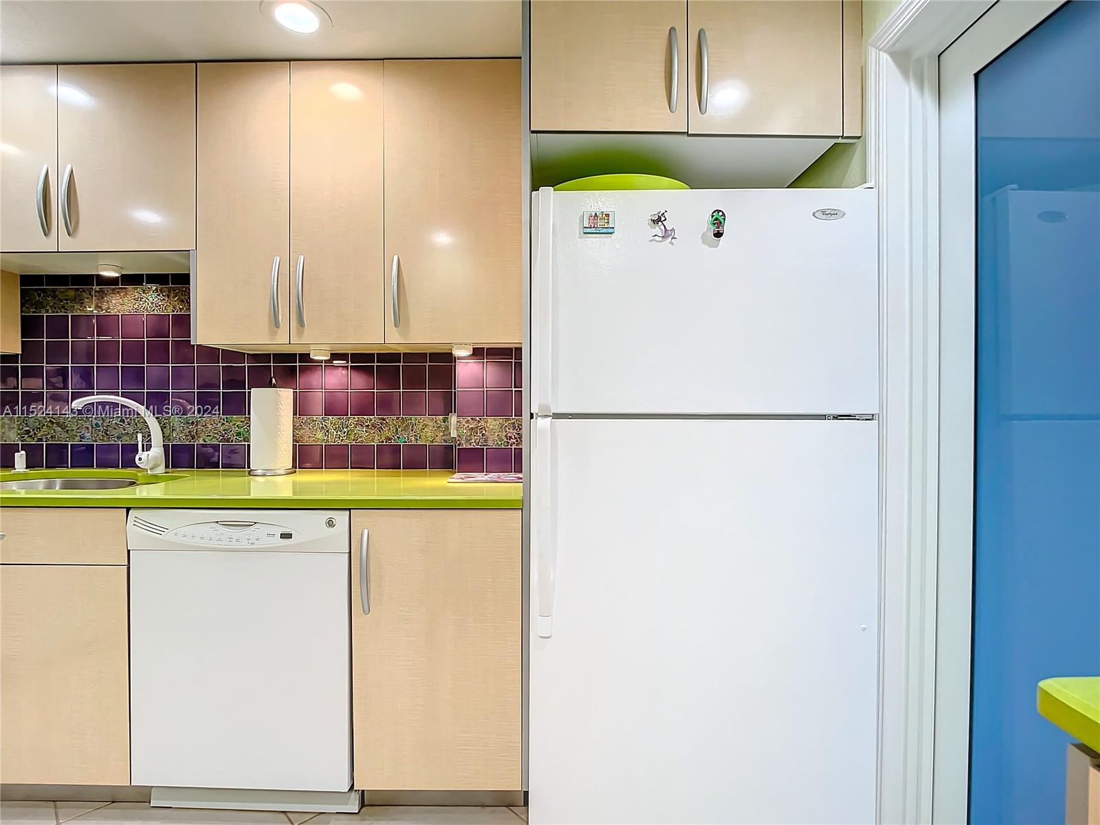 320 South Surf Road, Unit 506 Hollywood, FL 33019 - Photo 8 of 36 a white refrigerator freezer sitting in a kitchen