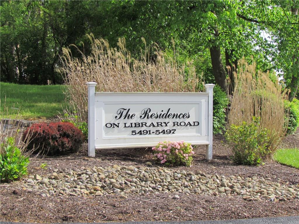 5491 Library Road, Unit 21 Bethel Park, PA 15102 - Photo 24 of 25 ENTRANCE TO THE COMMUNITY - - - YOUR NEW ADDRESS?...